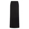 Cavanagh Baker Women's Black Stretch Slit Skirt In Black