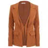 Cavanagh Baker Women's Brown Two Layer Blazer Congac In Brown