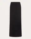 Cavanagh Baker Women's Black Stretch Slit Skirt In Black