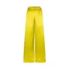 Cavanagh Baker Women's Yellow / Orange Silk Charmeuse Wide Leg Pant In Yellow/orange