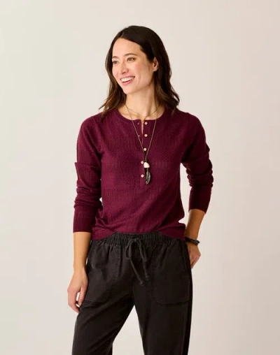 CAVE DESIGNS CAVE DESIGNS AMARA POINTELLE SWEATER