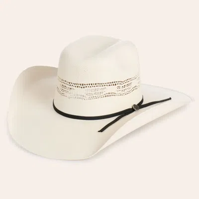 Cavenders Cavender's 10x Natural Bangora Vented Crown Straw Cowboy Hat In Neutral