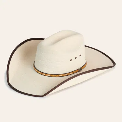 Cavenders Cavender's 20x Ponderosa Palm Leaf Bound Edge Cowboy Hat In Neutral