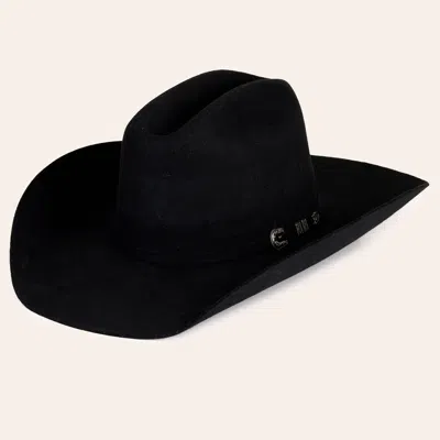 Cavenders Cavender's 3x Black Rancher Crown Wool Cowboy Hat