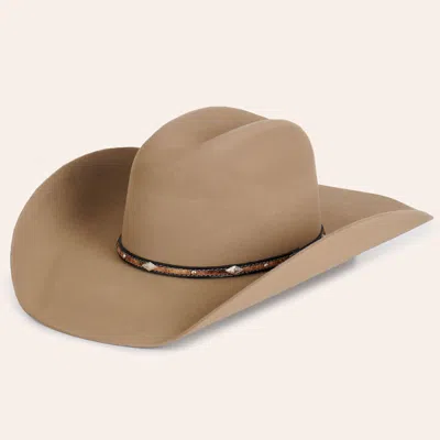 Cavenders Cavender's 3x Brindle Chamois Wool Felt Cowboy Hat In Brown