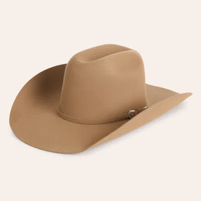 Cavenders Cavender's 3x Duncan Fawn Cattleman's Crown Premium Wool Cowboy Hat In Brown