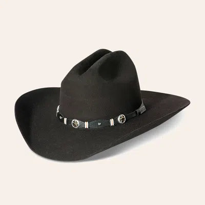 Cavenders Cavender's 3x Oplin Black Premium Wool Cowboy Hat