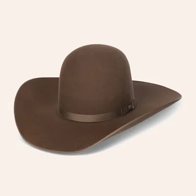 Cavenders Cavender's 6x Walnut Open Crown Felt Cowboy Hat In Brown