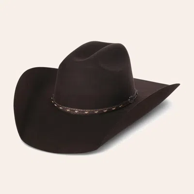 Cavenders Cavender's Cowboy Collection 3x Dark Brown Premium Wool Cowboy Hat In Black