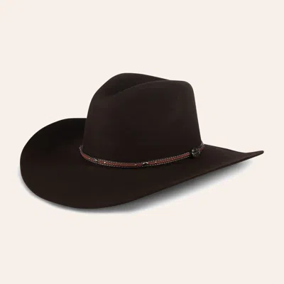 Cavenders Cavender's Hat Collection 3x Tracker Brown Premium Wool Cowboy Hat