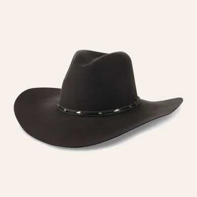 Cavenders Cavender's Hat Collection 3x Tracker Granite Premium Wool Cowboy Hat In Black