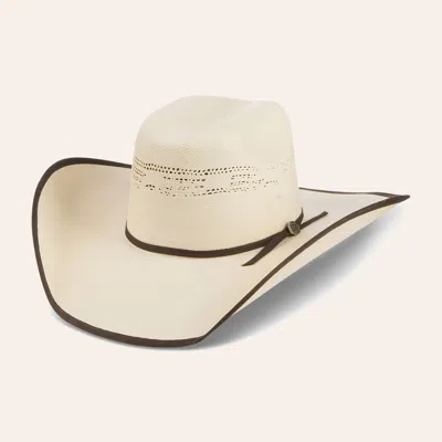 Cavenders Cavender's Natural Bangora Vented Crown Straw Cowboy Hat In Neutral
