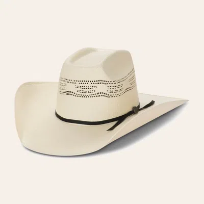 Cavenders Cavender's Ranch Collection Ivory Bangora Vented Straw Cowboy Hat In Yellow