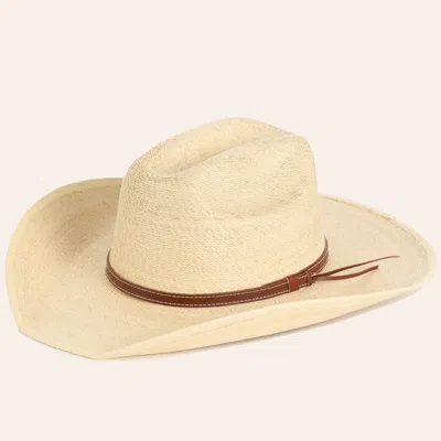 Cavenders Cavender's Ranch Collection Kid's Natural Fine Palm Cowboy Hat In Neutral