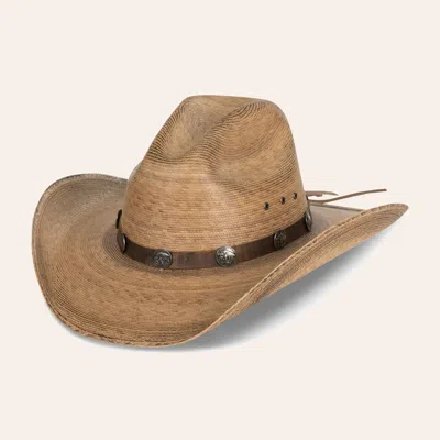 Cavenders Cavender's Ranch Collection Palm Leaf Cowboy Hat In Brown