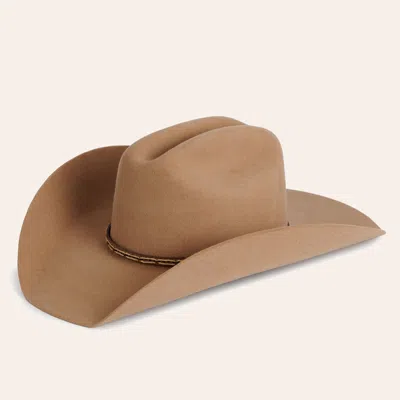 Cavenders Cavender's Sheridan Cattleman 3x Fawn Premium Wool Cowboy Hat In Brown