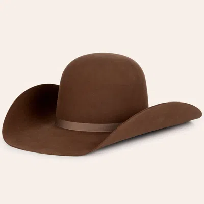 Cavenders Cavender's Walnut 6x Felt Cowboy Hat In Brown