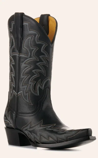 Cavenders Cavender's Women's Black Snip Toe Cowboy Boots