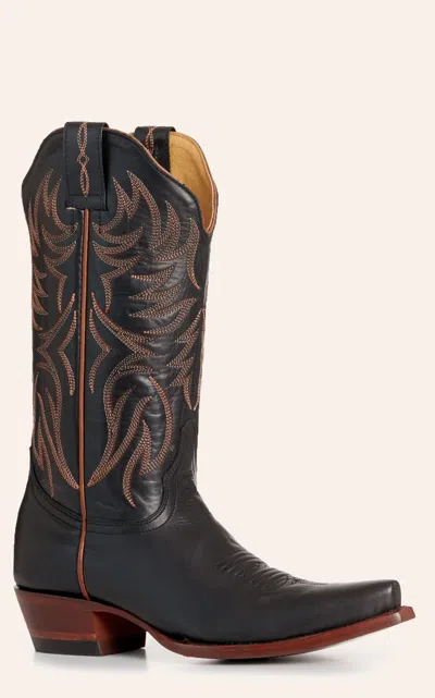 Cavenders Cavender's Women's Campbell Black Snip Toe Cowboy Boots