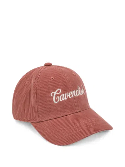 Cavendish Logo-embroidered Corduroy Baseball Cap In Pink