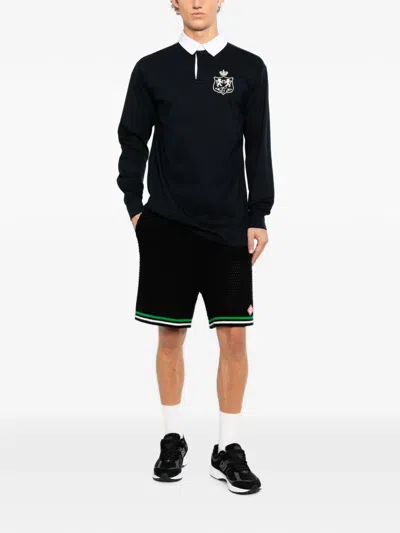 Cavendish Logo-embroidered Polo Shirt In Black