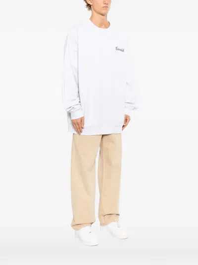Cavendish Logo-embroidered Sweatshirt In White