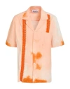 Cavia Man Shirt Orange Size M Textile Fibers In Orange