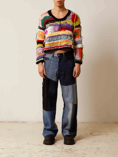 Cavia Suéter Con Cuello De Pico In Multicolour