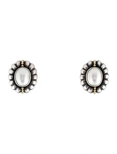 Pre-owned Caviar Pearl  Earclip Earrings In Multi