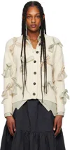 CAWLEY OFF-WHITE ROSA CARDIGAN
