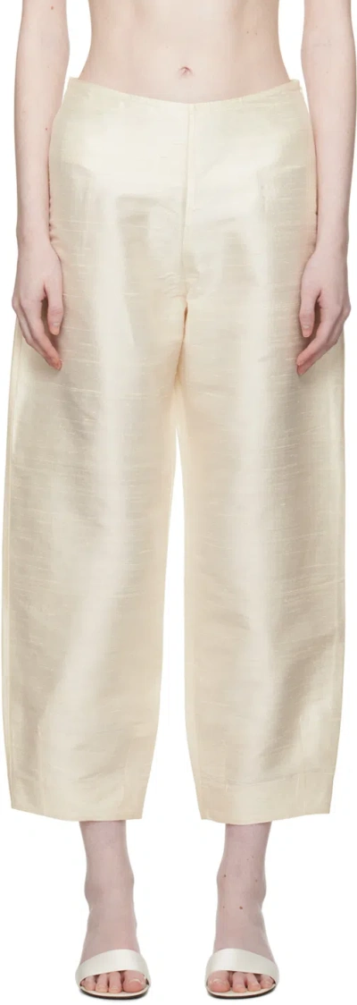 Cawley Ssense Exclusive Off-white Alter Trousers In Ivory
