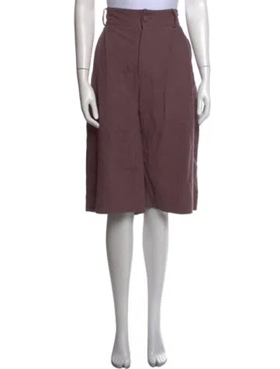 Pre-owned Cawley Studio Linen Wide Leg Pants W/ Tags In Purple