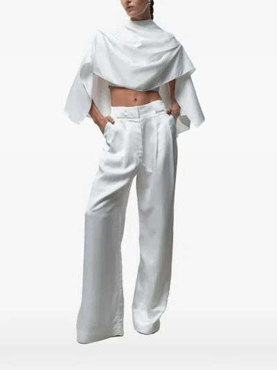 Cayet Debora Asymmetric Cape In White