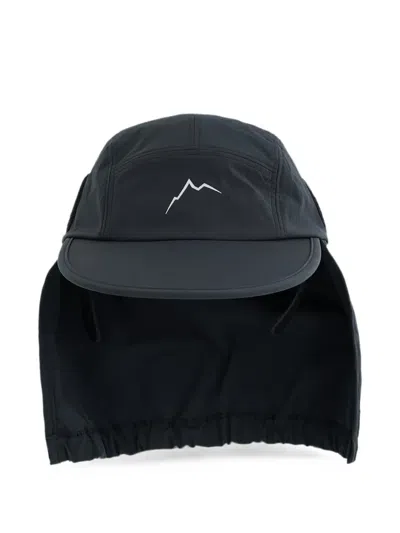 Cayl Logo-print Panelled Cap In Black