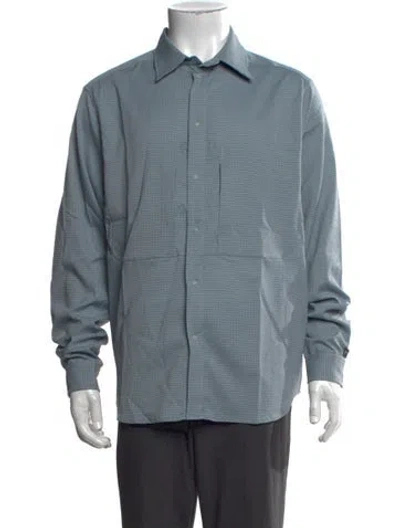 Pre-owned Cayl Patterned Long Sleeve Shirt W/ Tags In Blue