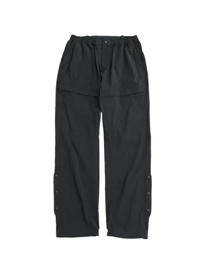 Cayl Vented Drawstring-cuff Trousers In Black
