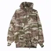 Cayler-sons Men's Zip Hoodie Pleated Loose Fit Hoody In Mimetico Marrone