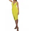 Cayro Woman Samba Midi Dress In Yellow In Multi
