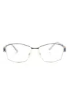 Cazal 1245 Geometric-frame Glasses In 蓝色