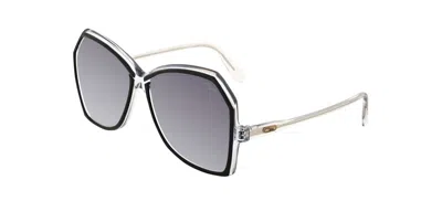 Pre-owned Cazal 151/3 Black And Crystal/grey Shaded (163) Sunglasses