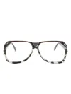 Cazal 186 Geometric-frame Glasses In 黑色