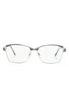 Cazal 4285 Rectangle-frame Glasses In 蓝色