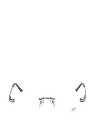 Cazal 4319 Rimless Geometric-frame Glasses In Gold