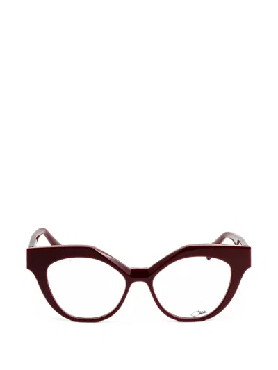 Cazal 5000 Geometric-frame Glasses In Red