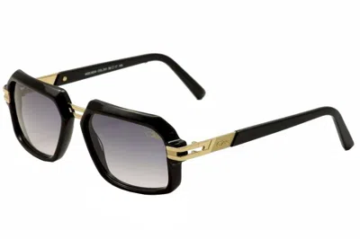 Pre-owned Cazal 6004-3 Shiny Black Gold/grey (001) Sunglasses In Gray