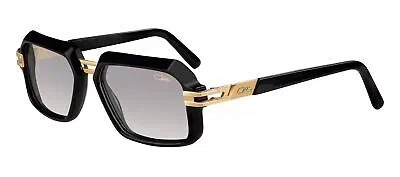Pre-owned Cazal 6004/3-e-001 Black Gold Frame Grey Lens In Gray