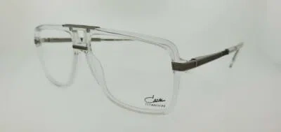 Pre-owned Cazal Prescription 6018 003 58mm Crystal Frame With Clear Lenses