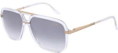 Pre-owned Cazal 6025/3 Crystal Gold/grey Shaded (003) Sunglasses