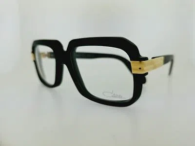 Pre-owned Cazal 607 011 56mm Matt Black Frame With Clear Lenses
