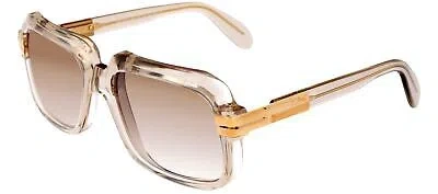 Pre-owned Cazal 607/3-009 Beige - Gold - Brown